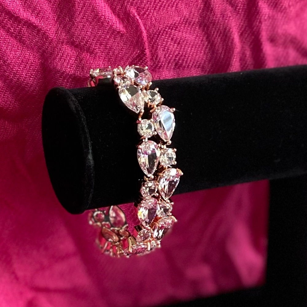 New! Rose Gold Diamond Tennis Bracelet - Picture 4 of 10